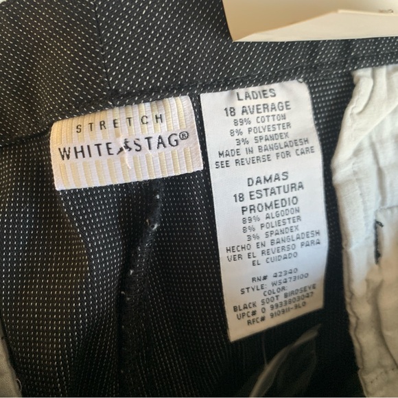 White Stag Essential Trouser Stretch Striped Pants NWT Size 18 - Picture 9 of 12